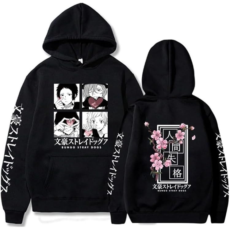 Amazon.com: YLEAFUN Anime Hoodie Dazai Osamu Nakahara Chuuya